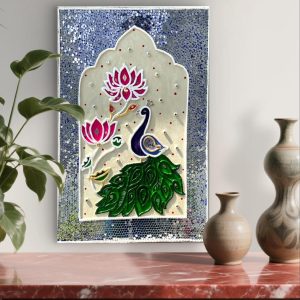 Divine Mayur Kamal Jharokha | Handcrafted Wall Decor