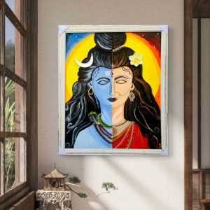 Shiv Shakti 3D Wall Art | Wall Paintings For Home