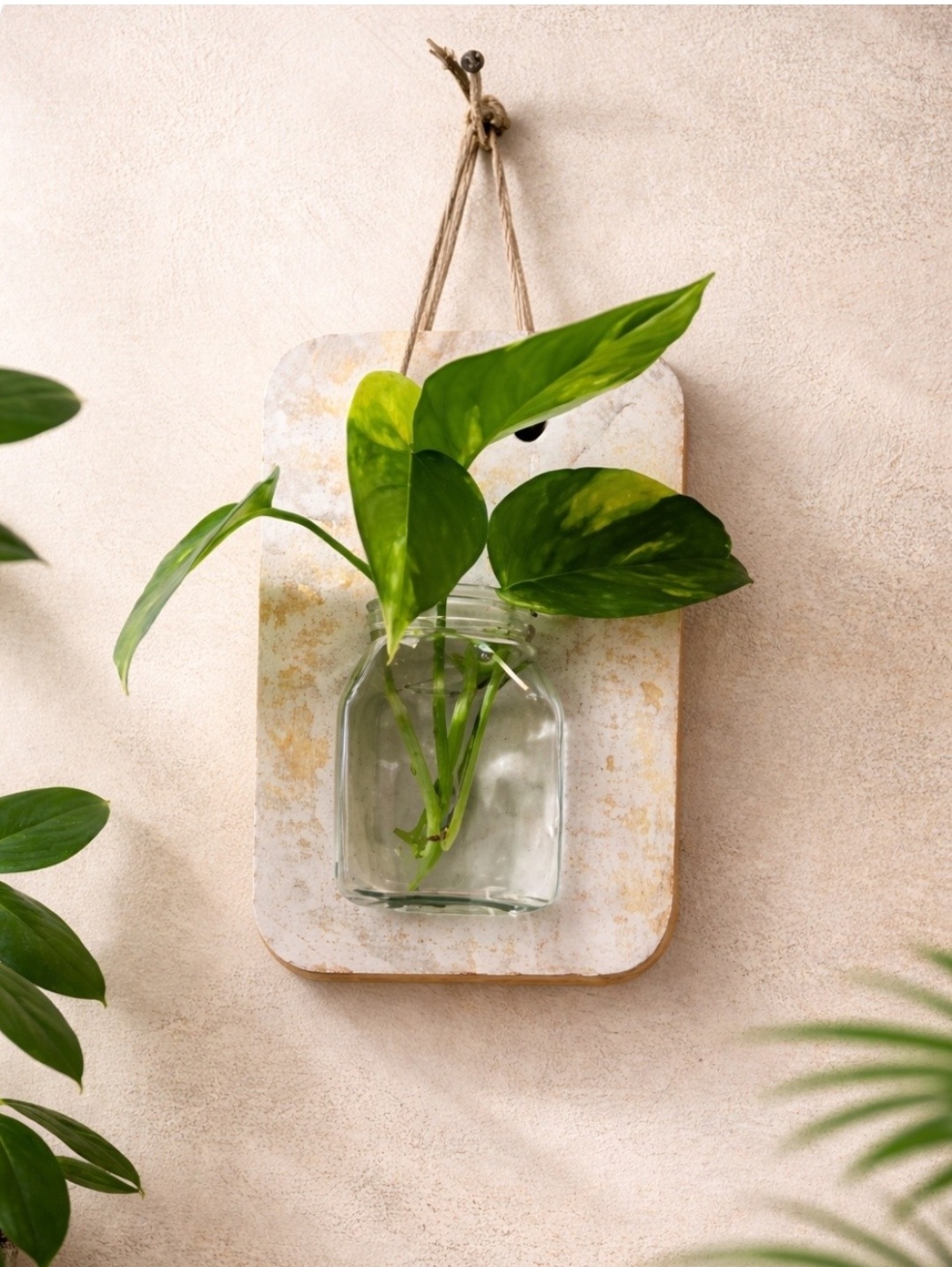 Handcrafted Hanging Glass Planter