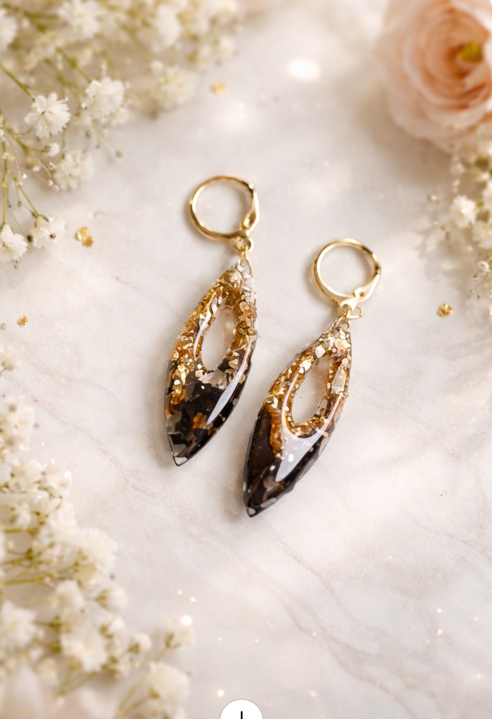 Beautiful Rose Earrings